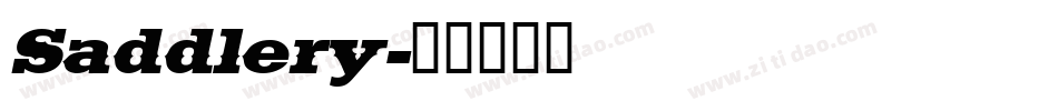 Saddlery字体转换