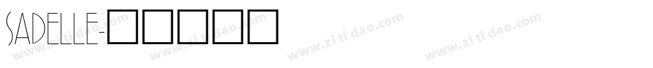 SADELLE字体转换