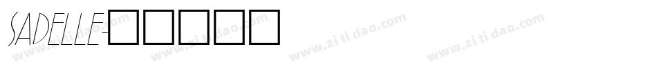 SADELLE字体转换