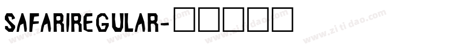 SafariRegular字体转换