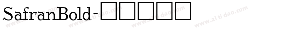 SafranBold字体转换