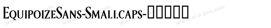 EquipoizeSans-Smallcaps字体转换