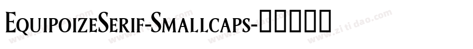 EquipoizeSerif-Smallcaps字体转换