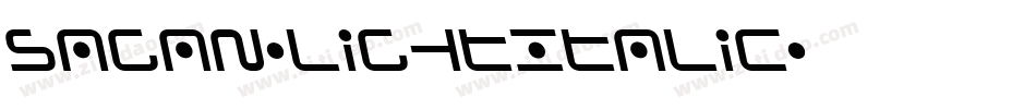 Sagan-LightItalic字体转换