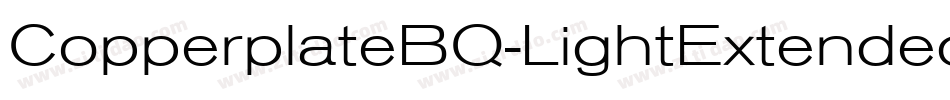 CopperplateBQ-LightExtended字体转换