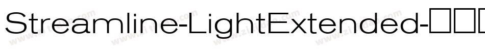 Streamline-LightExtended字体转换
