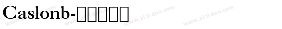 Caslonb字体转换