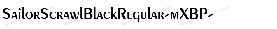 SailorScrawlBlackRegular-mXBP字体转换