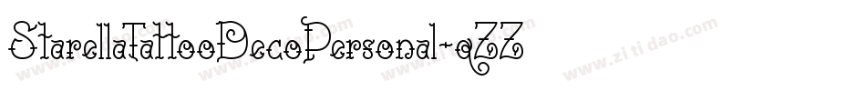 StarellaTattooDecoPersonal-qZZ4x字体转换