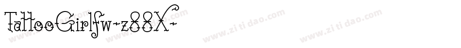 TattooGirlfw-z88X字体转换