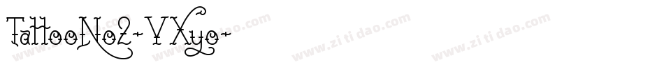 TattooNo2-YXyo字体转换