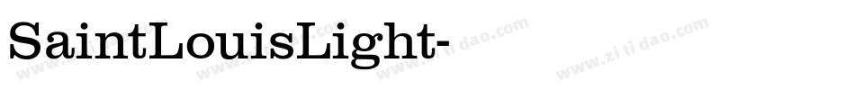 SaintLouisLight字体转换