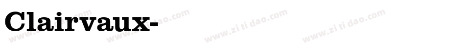 Clairvaux字体转换
