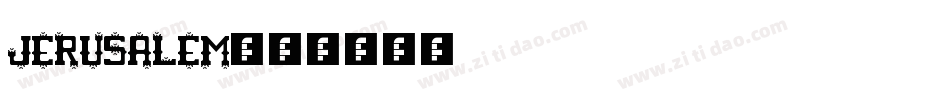 JERUSALEM字体转换