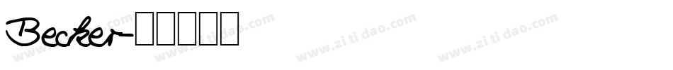 Becker字体转换