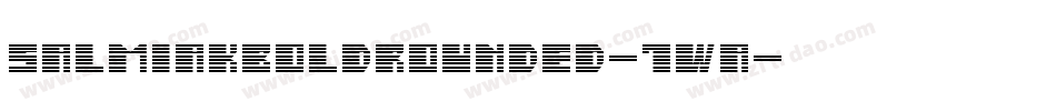 SalmiakBoldRounded-7WA字体转换