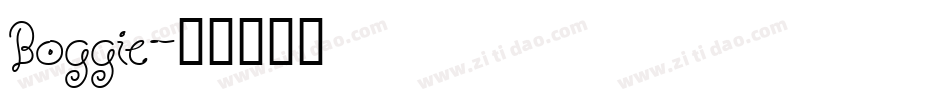 Boggie字体转换