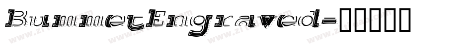 BummetEngraved字体转换