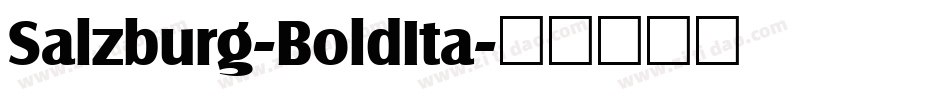 Salzburg-BoldIta字体转换