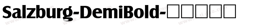Salzburg-DemiBold字体转换
