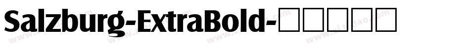 Salzburg-ExtraBold字体转换