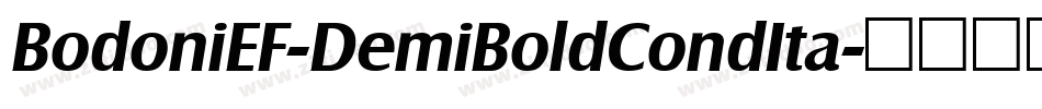 BodoniEF-DemiBoldCondIta字体转换