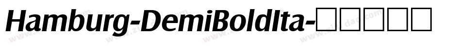 Hamburg-DemiBoldIta字体转换