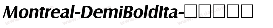 Montreal-DemiBoldIta字体转换