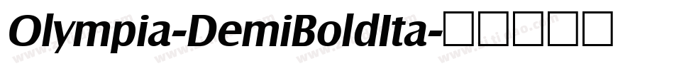Olympia-DemiBoldIta字体转换