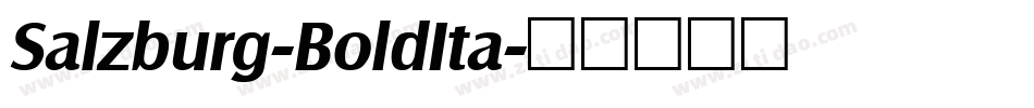 Salzburg-BoldIta字体转换