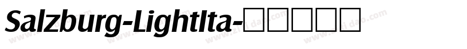 Salzburg-LightIta字体转换
