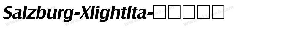 Salzburg-XlightIta字体转换
