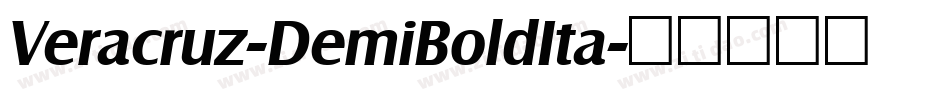 Veracruz-DemiBoldIta字体转换