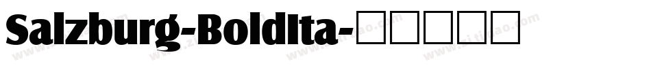 Salzburg-BoldIta字体转换