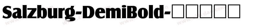 Salzburg-DemiBold字体转换