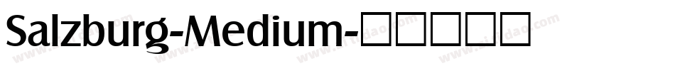 Salzburg-Medium字体转换