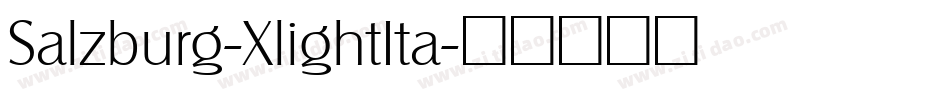 Salzburg-XlightIta字体转换