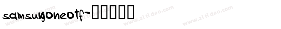 samsungoneotf字体转换