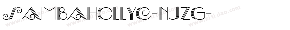 Sambahollyc-nJzg字体转换