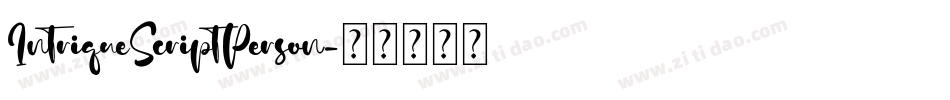 IntriqueScriptPerson字体转换