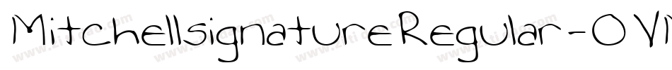 MitchellsignatureRegular-OVMRA字体转换