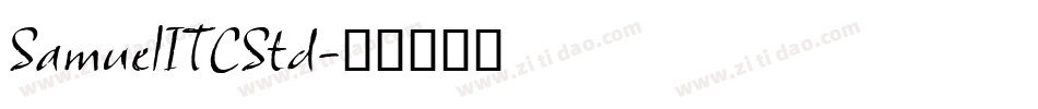 SamuelITCStd字体转换