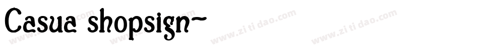 Casua_shopsign字体转换