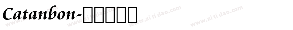 Catanbon字体转换