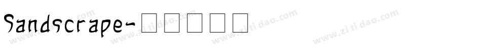 Sandscrape字体转换