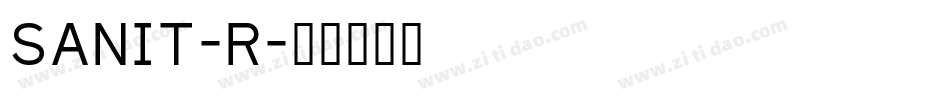 SANIT-R字体转换