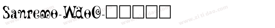Sanremo-WdoO字体转换