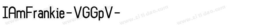 IAmFrankie-VGGpV字体转换