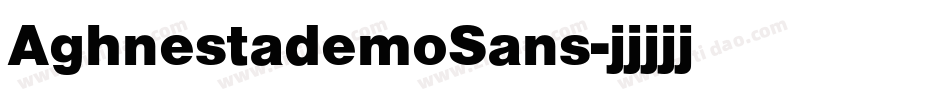 AghnestademoSans字体转换