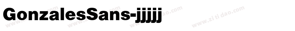 GonzalesSans字体转换
